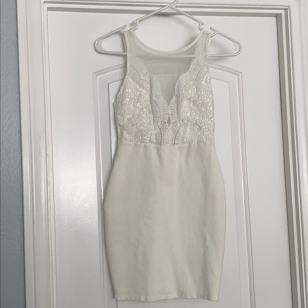 White lace dress